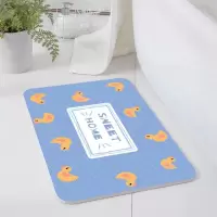硅藻泥吸水垫卡通浴室吸水地垫家用防滑防水卫生间厕所口洗手间 三维工匠防滑垫