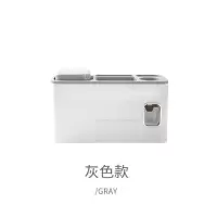 全自动挤牙膏器套装壁挂式懒人自动挤压牙刷架创意洗漱置物架 三维工匠 灰色