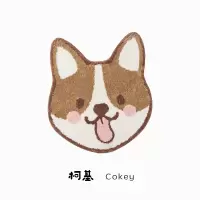 萌萌柯基网红款简约卫生间浴缸防滑脚垫家用垫 三维工匠防滑垫