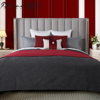 样板间床上用品新中式轻奢风格软装别墅展厅样板房床品多件套定制_typIo5