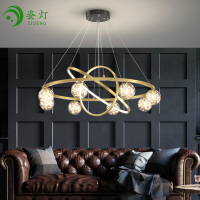 姿灯(ZIDENG) 餐吊灯现代简约满天星ins吊灯吧台灯北欧轻奢风2021新款吊灯装饰灯时尚创意网红餐吊