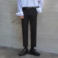 SUNTEKMRCYC男士西裤男韩版垂感商务正装修身休闲男装九分西装裤西服裤西裤