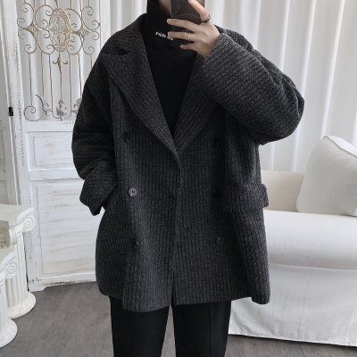 SUNTEK很仙的风衣男中长款外套男冬季韩版潮流帅气潮牌oversize大衣穿搭风衣