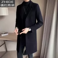 SUNTEK2020秋冬季新款毛呢大衣男潮休闲韩版呢子外套修身加厚中长款风衣风衣