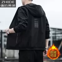 SUNTEK男士风衣韩版潮流秋冬季2020新款夹克衣服加绒加厚飞行员工装外套风衣