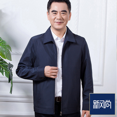 SUNTEK2021春季男士休闲外套男装爸爸装中年外套中老年人50岁60岁衣服夹克