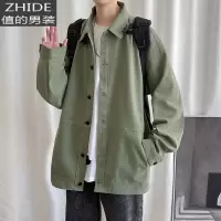 SUNTEK男士春季新款工装夹克男韩版潮流百搭棒球服宽松休闲帅气上衣外套夹克