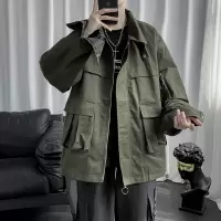 SUNTEK男士工装夹克男韩版潮流百搭棒球服春季宽松休闲痞帅上衣服外套男夹克