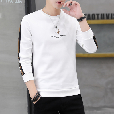 SUNTEK春秋款男长袖棉丅t恤打底休闲桖外穿秋衣秋冬男装上衣服棉薄夹克