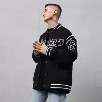 SUNTEKMT99 国潮秋冬款刺绣字母棒球服男复古经典美式复古宽松夹克外套夹克