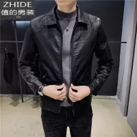 SUNTEK春秋季款男士外套潮牌百搭机能夹克青年修身显瘦帅气休闲黑色上衣夹克