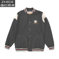 SUNTEK黑驴春秋棒球服上衣潮牌情侣飞行员夹克衣服休闲宽松男士工装外套夹克