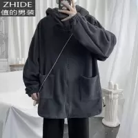 SUNTEK春秋男士开衫连帽夹克男韩版潮流棒球服宽松休闲卫衣春装上衣外套夹克