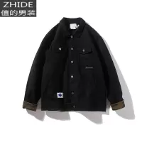 SUNTEK春季日系复古潮牌工装夹克男潮牌休闲外套韩版潮流上衣宽松棒球服夹克