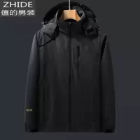 SUNTEK超舒适的男装春装外套秋冬装50岁爸爸装中老年上衣男加绒衣服夹克夹克