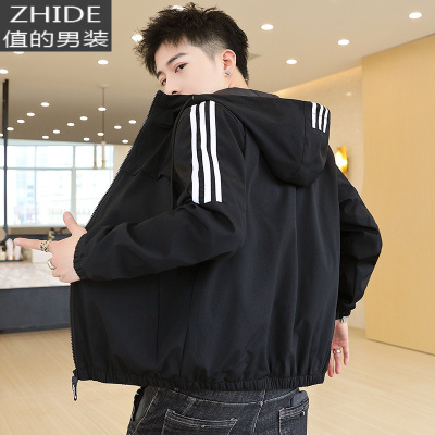 SUNTEK外套男夹克机能风2020新款春秋季潮流休闲运动工装棒球服上衣服D夹克
