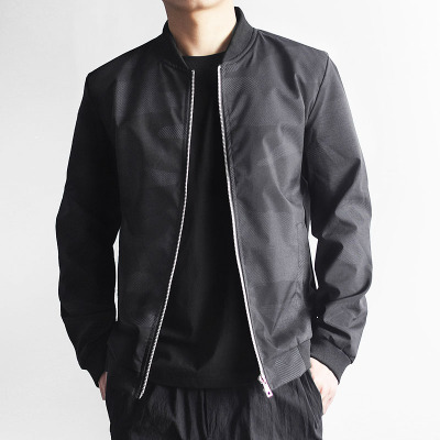 SUNTEK男士外套春秋季休闲百搭宽松加肥加大码迷彩夹克男上衣服成熟稳重夹克
