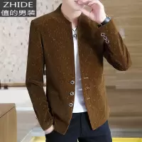 SUNTEK男士外套春秋季中华立领休闲青年小西服男修身上衣中山装夹克潮流夹克