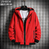 SUNTEK男士加厚外套秋冬季2020新款韩版潮流本命年红色休闲帅气工装夹克夹克