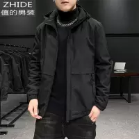 SUNTEK男士夹克春秋款潮流帅气薄款上衣韩版休闲外衣服百搭春装加绒外套夹克