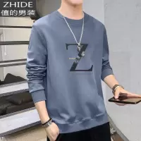 SUNTEK男长袖T恤2020新款秋冬季休闲加绒卫衣上衣服男装打底衫T恤