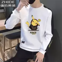 SUNTEK长袖t恤男潮牌春季韩版宽松内搭打底衫初中学生休闲港风时尚卫衣T恤