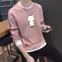 SUNTEK男士长袖t恤2019新款青年春秋季打底衫学生韩版大码卫衣潮牌秋衣T恤