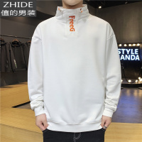 SUNTEK半高领卫衣男生春秋季韩版潮流宽松青少年高中学生春装潮牌上衣服卫衣