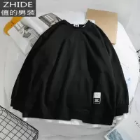 SUNTEK秋冬假两件卫衣男女潮牌情侣装宽松圆领套头bf风学生百搭上衣服潮卫衣