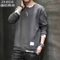 SUNTEK男士卫衣秋冬款加绒加厚2020新款秋冬季宽松潮流假两件网红上衣服卫衣