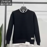 SUNTEK快手网红同款假两件卫衣男女春季新款韩版宽松圆领时尚休闲上衣潮卫衣