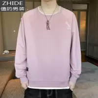 SUNTEK卫衣男士秋冬季新款韩版潮流圆领宽松休闲上衣帅气外套内搭打底衫卫衣