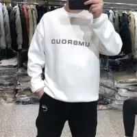 SUNTEK2020冬季新款韩版男士圆领加绒厚款卫衣韩版宽松简约百搭休闲上衣卫衣