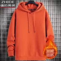 SUNTEK摇粒绒卫衣男2020秋冬新款加绒连帽保暖套头衫青少年加厚抓绒外套卫衣