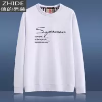 SUNTEK无帽卫衣男士春秋款不加绒圆领打底衫潮流大码棉长袖t恤上衣服T恤
