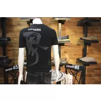 SUNTEK冬季加厚男短袖20新款修身圆领弹力德绒半袖打底舒绒男潮款T恤T恤