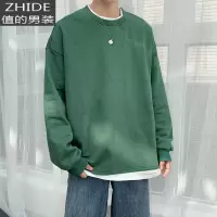 SUNTEK炸街卫衣男设计感小众上衣高级内搭打底衫日系叠穿假两件长袖t恤T恤