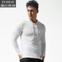 SUNTEK连帽卫衣男士薄款带帽长袖t恤潮牌帅气棉帽衫修身打底衫春秋季T恤