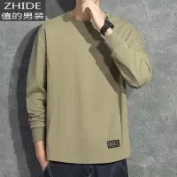 SUNTEK日系长袖T恤潮加绒上衣服男秋冬潮流内搭秋衣棉打底衫男士体桖T恤