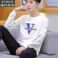 SUNTEK青少年长袖T恤男孩潮牌初中高中学生春秋款打底衫男卫衣大童乥恤T恤