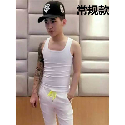 SUNTEK夏季背心男弹力加厚棉修身运动紧身背心青年贴身打底无袖马甲潮马甲/背心