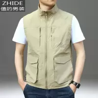 SUNTEK春秋户外马甲男上衣外穿宽松多口袋工装大码登山旅游无袖摄影马夹马甲/背心