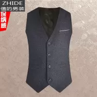 SUNTEK西装马甲男修身青年韩版春秋外套西服背心商务休闲内搭马夹潮薄款马甲/背心