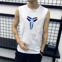 SUNTEK男齐肩无袖T恤 棉加大码宽松运动篮球汗衫透气背心丅胖子坎肩潮马甲/背心