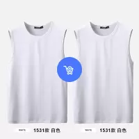 SUNTEK无袖背心夏季运动健身紧身棉汗衫内搭打底T恤跨栏背心男篮球潮马甲/背心