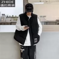 SUNTEK冬季棉马甲男士宽松大码加肥保暖坎肩背心马夹潮流无袖工装外套男马甲/背心