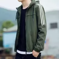 SUNTEK外套男2020新款休闲大码运动潮加绒上衣服运动秋冬装褂子薄款夹克夹克
