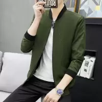SUNTEK外套男士春秋薄款夹克男中青年休闲修身潮男装上衣百搭韩版棒球服夹克