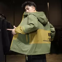 SUNTEK男士工装夹克2020春秋季新款韩版潮流学生上衣服宽松帅气机能外套夹克