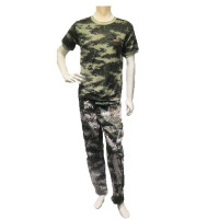 舜棉迷彩服定制军训T桖套装